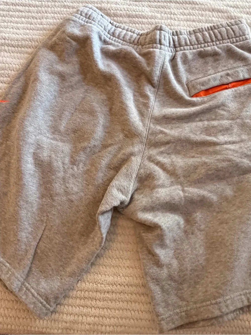 Nike Gray & Orange 'Just Do It' Boys Athletic Shorts